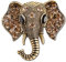 AILUOR Damen Retro Elefant-Brosche, Art Und Weise Kristallrhinestone Tier Elephant Head Ehrennadel Anzug Corsage Accessoires Schmuck Bronze Einstellbar