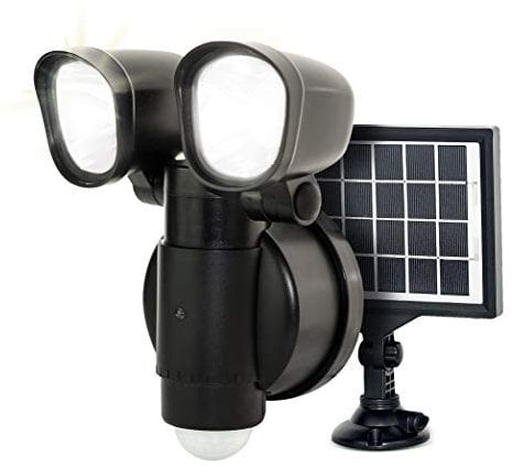 Luceco Aplique Solar de Seguridad LED con Detector de Movimiento, 4W, Negro