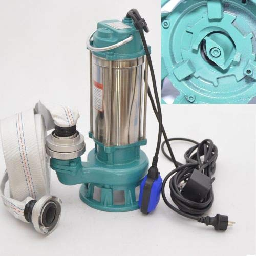 Profi Fäkalienpumpe m. Schneidmesser Tauchpumpe Schmutzwasserpumpe 1,5kW 24 m³/h