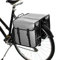 BikyBag Classic CW – wasserdichte Fahrrad-Doppeltasche, Fahrradtasche, Fahrrad, Pendler, Einkaufstasche, (Silber-Grau)