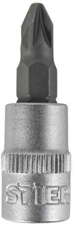 STIER Pozidriv-Bit-Steckschlüsseleinsatz 1/4'' | PH 1, Stecknuss, Steckschlüssel
