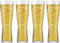 Peroni Lot de 4 verres à bière en relief nucléés et trempés 300 ml