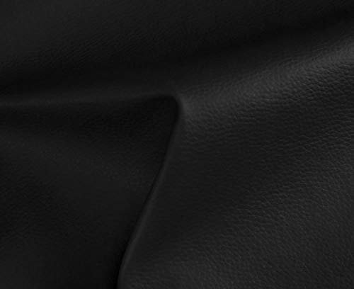 HAPPERS Polipiel para Tapizar 1 metro con Ancho 140cm. Venta de Polipiel por metros Solar Color Negro NO ADHESIVA