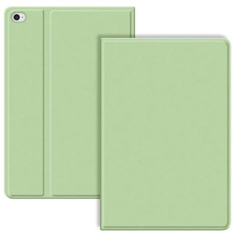 VAGHVEO Coque pour iPad Mini 4 / Mini 5 7.9 Étui Housse en Cuir PU Antichoc Flexible Smart Case (Réveil/Sommeil Automatique) Cover Arrière TPU Souple pour Apple iPad 7,9 Pouces Mini 4 5, Vert Clair