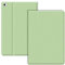 VAGHVEO Coque pour iPad Mini 4 / Mini 5 7.9 Étui Housse en Cuir PU Antichoc Flexible Smart Case (Réveil/Sommeil Automatique) Cover Arrière TPU Souple pour Apple iPad 7,9 Pouces Mini 4 5, Vert Clair