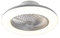 Qazqa - Design Deckenventilator mit beleuchtung Silber 55,5 cm inkl. LED Dimmbar mit Fernbedienung - Clima Dimmer I Dimmbar I Wohnzimmer I Schlafzimmer - Kunststoff Rund - I LED