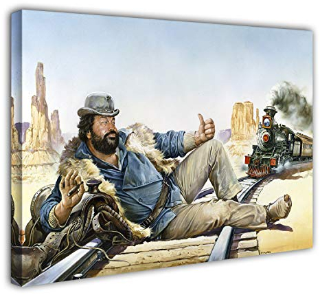 Bud Spencer - Eine Faust geht nach Westen - Leinwand (120x80cm)