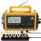Kurbelradio | 12000mAh Powerbank | Notfallradio |Solar Radio mit Weltempfänger | AM/FM/SW, SOS, USB-C/Kopfhörer | IPX4 Regensicher, Taschenlampe & Leselampe | für Camping, Outdoor | Gelb