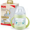 NUK Nature Sense Trinklernflasche | 6–18 Monate | 150 ml | Temperature Control Anzeige | Mit Ergonomische Griffe und Anti-Kolik-Ventil | auslaufsichere Trinkschnabel aus Silikon | BPA-frei | Grün