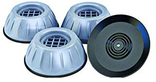 Vibrationsdämpfer für Waschmaschine & Trockner 4-teiliges Set Universal Kühlschrank Schwingungsdämpfer Anti-Scratch-Lärmreduzierung Antivibrationsmatte D: 100mm Stützbeine