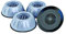 Vibrationsdämpfer für Waschmaschine & Trockner 4-teiliges Set Universal Kühlschrank Schwingungsdämpfer Anti-Scratch-Lärmreduzierung Antivibrationsmatte D: 100mm Stützbeine
