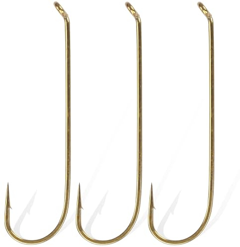 Fly Tying Hooks - 150pcs Fly Fishing Hooks Streamer Hooks Long Shank Hooks Aberdeen Hooks High Carbon Steel J Hooks Dry Nymph Strimp&Pupa Pupa& Larva jig Fly Hooks