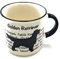 Golden Retriever Mug - Dog Silhouette in Black on White Mug, Characteristics on Cup. Coffee Mug/ Tea Cup. Great Gift/ Present idea for Dog Owners.