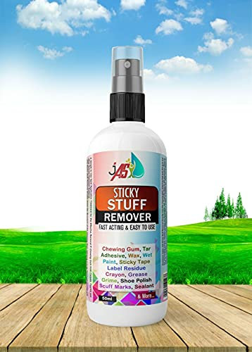 Sticky Stuff Remover Label Residue Chewing Gum Tar Sticker Price Tags Tape Gum (50ML SPRAY)