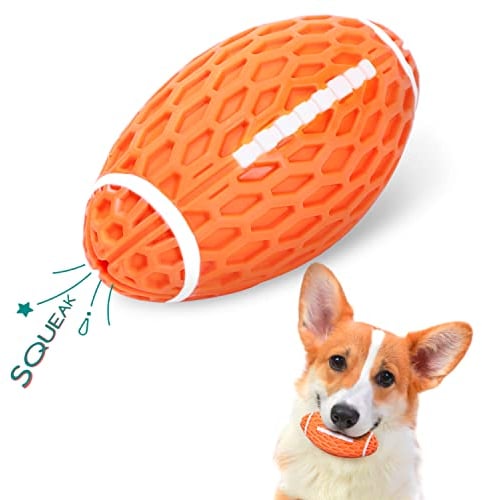 Nobleza Hundeball, Hundespielzeug Ball aus Naturkautschuk mit Zahnpflege-Funktion, Interaktives Kauspielzeug, Robuster Hunde Ball 10.3cm * 5.6cm