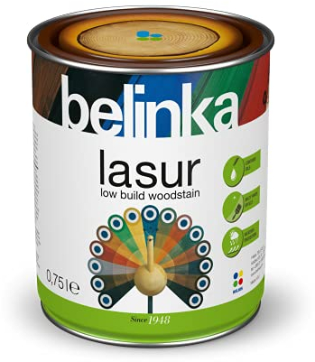 BELINKA Holzlasur Olivenbaum - 0,75 Liter Premium Lasur - Holzanstrich - Für Innen und Außen - Lasur 27