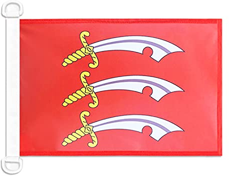 AZ FLAG Essex county Boat Flag 45x30 cm Mesh Polyester Plastic Rings | Outdoor and marine use 12x18 in boat flag weather resistant with double stitched seams and reinforced edges