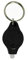 Mini porte-clés lampe de poche UV avec lampe de poche LED - Détecteur de billets - Noir