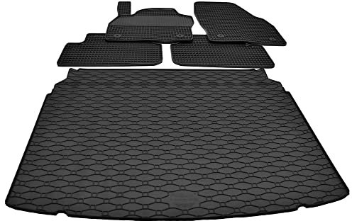 Mattenprofis Gummimatten + Gummi Kofferraumwanne Set kompatibel mit VW Taigo ab Bj. 2021 RKK