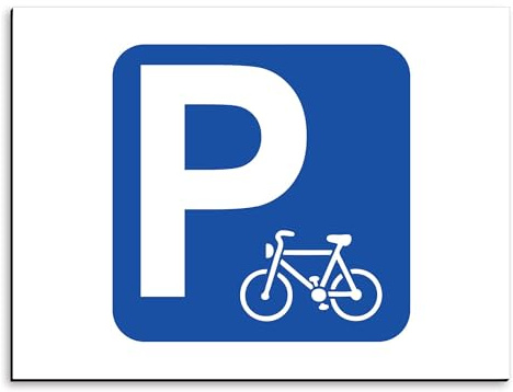 Plaque de signalisation PARKING vélo en aluminium 30x20 cm