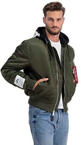 Alpha Industries MA-1 ZHP Bomberjacke für Herren Dark Olive