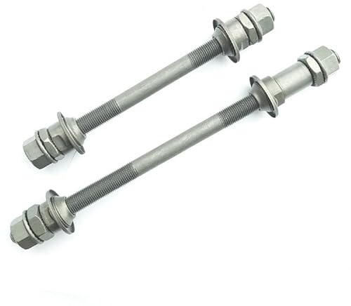 Fahrrad Nabe Achse,Radnaben,Fahrrad Radnaben,Mountainbike Fahrrad Schaltwelle Massive Vorder- und Hinterachse Phosphatierung Vorder- und Hinterachse Schaltwelle Mountainbike Zubehör,19CM und 14CM