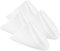 Utopia Home Stoffservietten, 50,8 x 50,8 cm, 100 % Polyester, mit gesäumten Kanten, waschbare Servietten, ideal für Partys, Hochzeiten und Abendessen, Weiß, 24 Stück