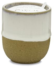 Paddywax Scented Candles Premium Kin Range Candle in Reusable Glazed Ceramic Pot, 99g, Jasmine + Bamboo