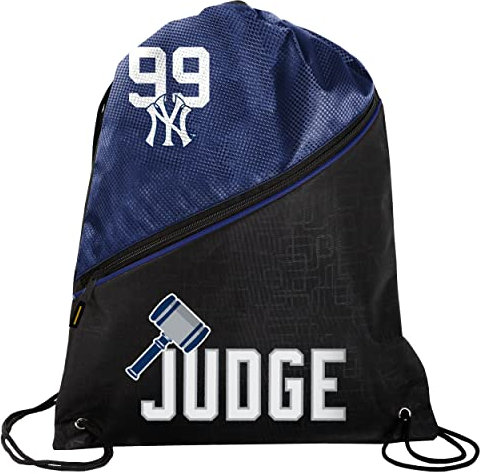 FOCO - New York Yankees High End Diagonal Drawstring Rucksack Gym Bag - Aaron Judge #99, Mehrfarbig, Einheitsgröße, Aaron Judge Rucksack