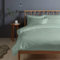 Pizuna 400 Fadenzahl aus Baumwolle Bettwäsche Meeresschaum, 100% Langstaple Baumwolle Bettbezug und Kissenbezug, 100% Baumwolle Mako Satin 2-Teilig Bettwäscheset 200x210 + 65x65 Meeresschaum