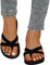 Kobilee Infradito e Ciabatte da Spiaggia Donna Antiscivolo Doccia Piatti Flip Flop Estive Eleganti Slippers Infradito Sandali Piscina Aperte Morbida Pantofole Ciabatte Mare, Nero, 37 EU