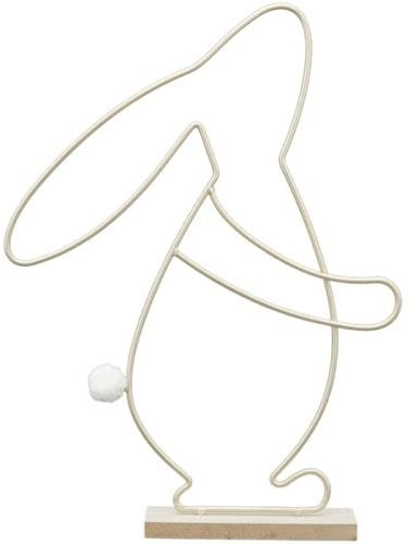 Exner GmbH Hase Deko Gold Metall 38 cm