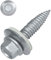 SCREW REBEL Dünnblechschraube Bi-Metall 6,0 x 25-100 Stück, Edelstahl A2 mit Stahlspitze, EPDM Dichtscheibe 16mm für Solar und PV Montage mit ETA