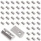 Yeepeo 50 Stück Nutensteine mit kugel Nut 6, 20-Serie Nutenstein M3 Gewinde mit Zentrierung Steg, Kohlenstoffstahl Gleitmutter mit Federkugel T Nutsteine Set für Aluminiumprofil-Extrusionsschlitz