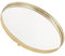 KOMBIUDA Bandeja de escritorio redonda para perfume, organizador de maquillaje, bandeja de cristal para perfume, bandeja de espejo, bandeja de cristal, bandeja de maquillaje, postre, soporte para