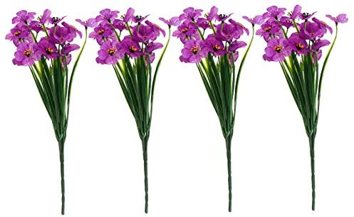BESPORTBLE 1juego Ramo De Flores Artificiales Violeta Simulado para Decoración De Bodas y Celebraciones Fáciles De Cuidar Sin Necesidad De Agua para Eventos y Hogar