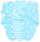 Pucksack Baby 0-3 Monate Set - Pucktuch Swaddle Blanket Puckdecke Strampelsack aus Baumwolle 3 Stück Wolken Blau
