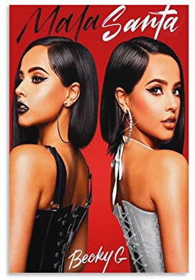 Mala Santa – Becky G Musikalbum CoverFashion Poster Dekorative Malerei Leinwand Wandkunst Wohnzimmer Poster Schlafzimmer Gemälde 30 x 45 cm