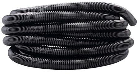 MeyeLo Staubsauger, Schlauch mit Gewinde, Balgstroh innen 35 mm/außen 42 mm, langlebiger Flexibler Schlauch, Ersatz-Staubsaugerrohr schwarz (Color : Black-9m (35mm))
