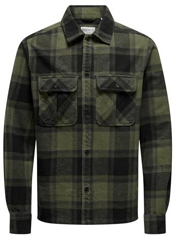 ONLY & SONS Onscedric Life Check Overshirt Noos