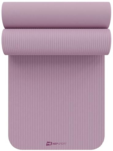 Hop-Sport Gymnastikmatte 190 x 60 cm x 1,5 cm, Sportmatte - gelenkschonend & rutschfest, Fitnessmatte aus NBR-Schaumstoff + Tragegurt