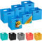 Havenhaus Filzkorb faltbar 6er Set blau 30x30x30cm | 6er Set Boxen Aufbewahrung Filz | Körbe geeignet für Aufbewahrung im ganzen Haus | Aufbewahrungsbox Kallax Boxen | Filzboxen Aufbewahrung