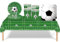 53 manteles de fútbol para niños, tazas, platos, servilletas, decoraciones de cumpleaños de juego de fútbol para vajilla, decoración de fiesta de picnic desechable