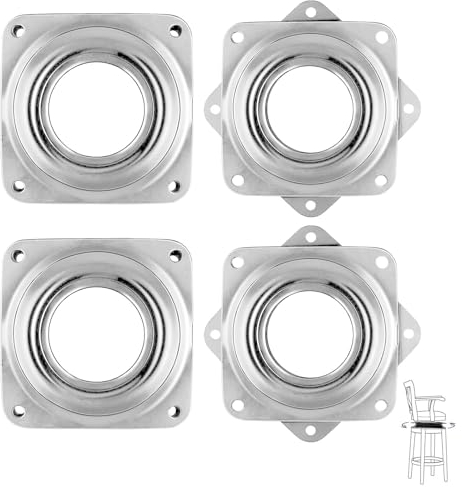 4 Stück Drehteller Kugellager, 360 Grad Drehteller,Universal Möbel Drehteller,Drehscheibe Kugellager, Für Hocker,Tische,Bücherregale,TV-Schränke,3 Zoll