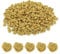 celloexpress 15mm Gold Satin Ribbon Roses - Small Flower Buds - Crafts, Embellishments (Pack of 50)