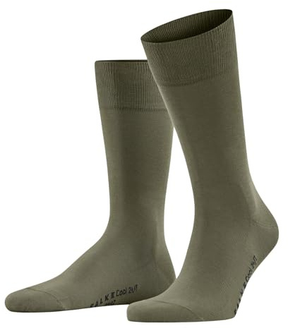 FALKE Herren Socken Cool 24/7 M So Baumwolle einfarbig 1 Paar, Grün Crocodile 7503, 45-46