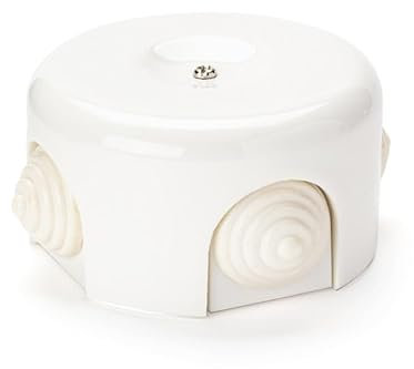 ORION LIGHTSTYLE Verteilerdose Keramik Affenschaukel Baldachin Deckendose Rosette Abzweigdose Abdeckung Weiß