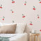 Klebekerlchen® | Wandtattoo Kinderzimmer Mädchen & Junge, Wandsticker selbstklebend, wiederverwendbare & rückstandsfreie Kinderzimmer Deko – Wandtattoo Kirschen Sticker (Set mit 16 Motiven)