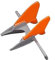 Flugschwanz für DJI Neo,Quick Release Flying Tail, um den Luftwiderstand zu reduzieren,Drohnen-Schwanz Fixed Support Zubehör (Orange)
