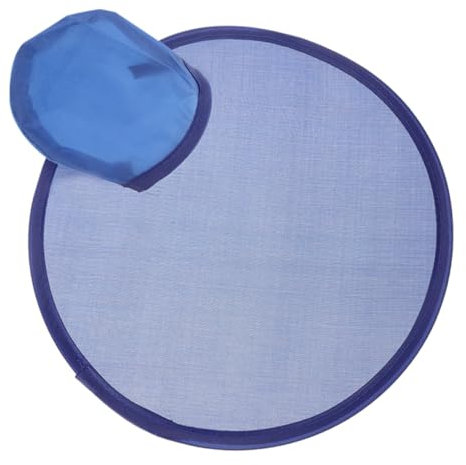 QUMIIRITY Folding Round Fan Circle Fan Japanese Folding Fan Classic Foldable Fan Folding Hand Fan Performance Fan Portable Handheld Fan Foldable Circular Fan Round Foldable Fan Blue Plastic